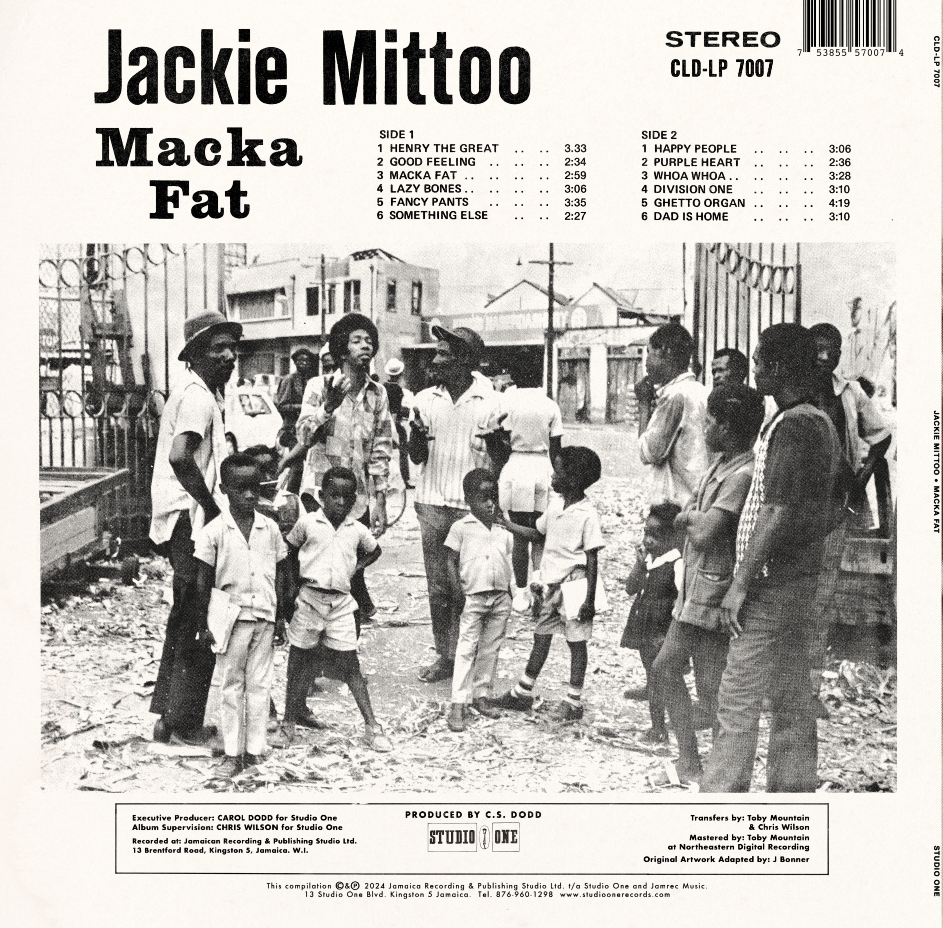 JACKIE MITTOO "Macka Fat"
