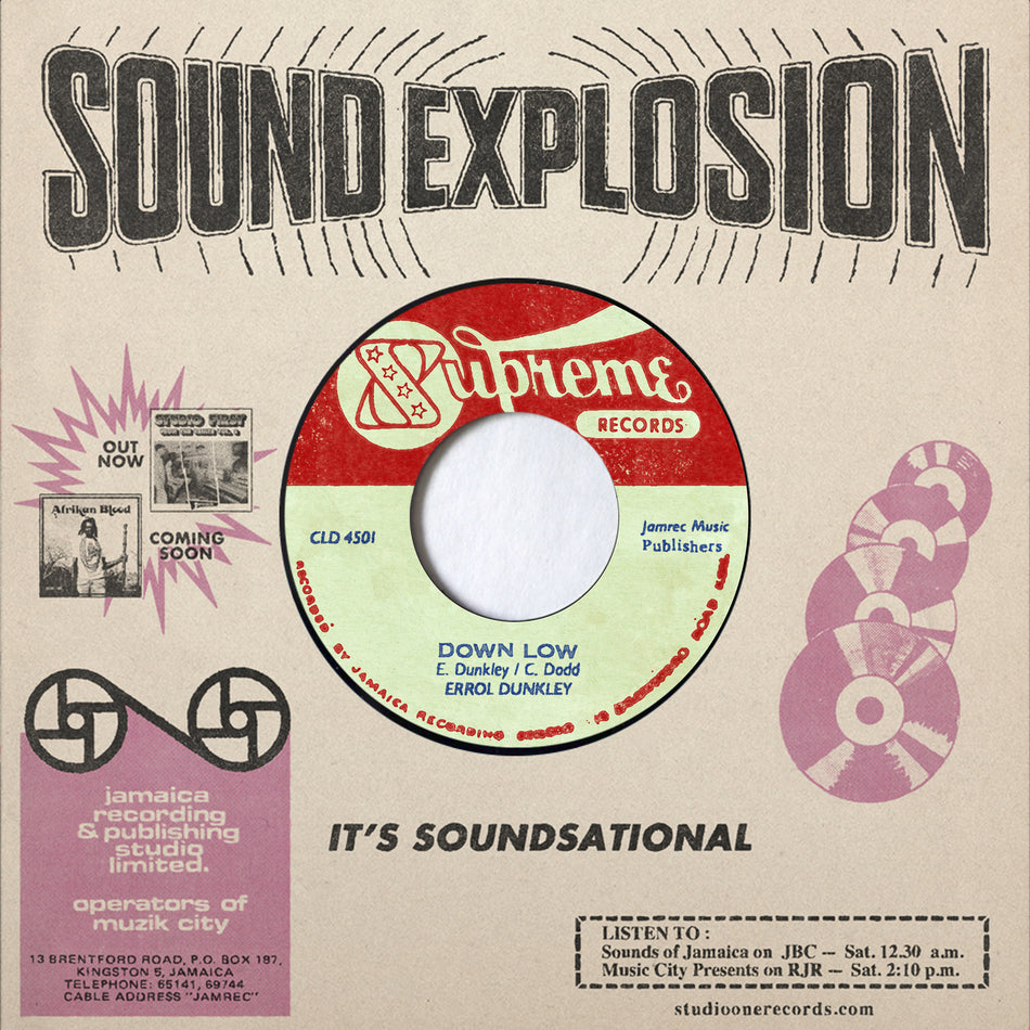 ERROL DUNKLEY Down Low / Version