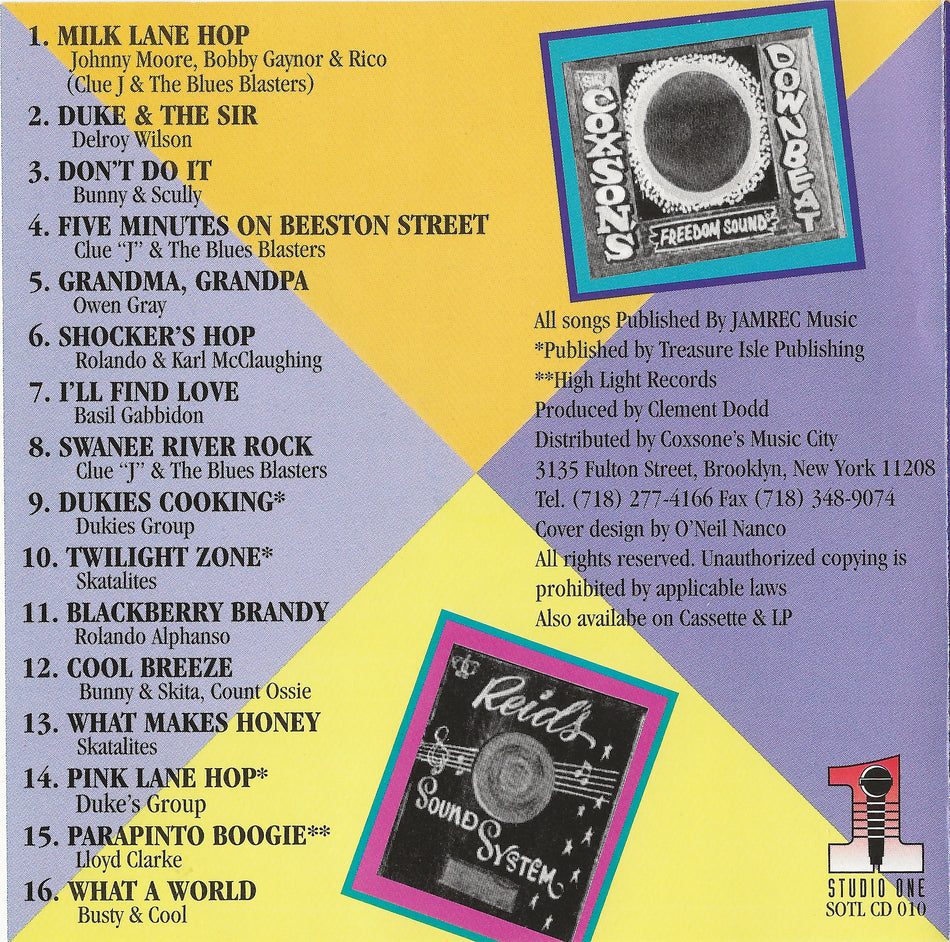 SIR COXSONE & DUKE REID In Concert At Forrester’s Hall.  Various Artists CD