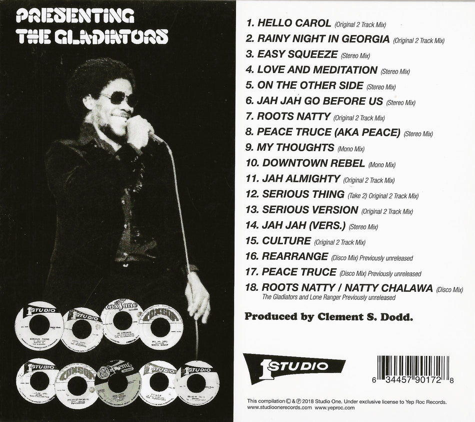 GLADIATORS. Presenting The Gladiators. 18 Song Edition CD