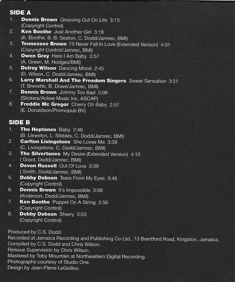 GROOVING AT STUDIO ONE. Various Artists 16 Song Collection