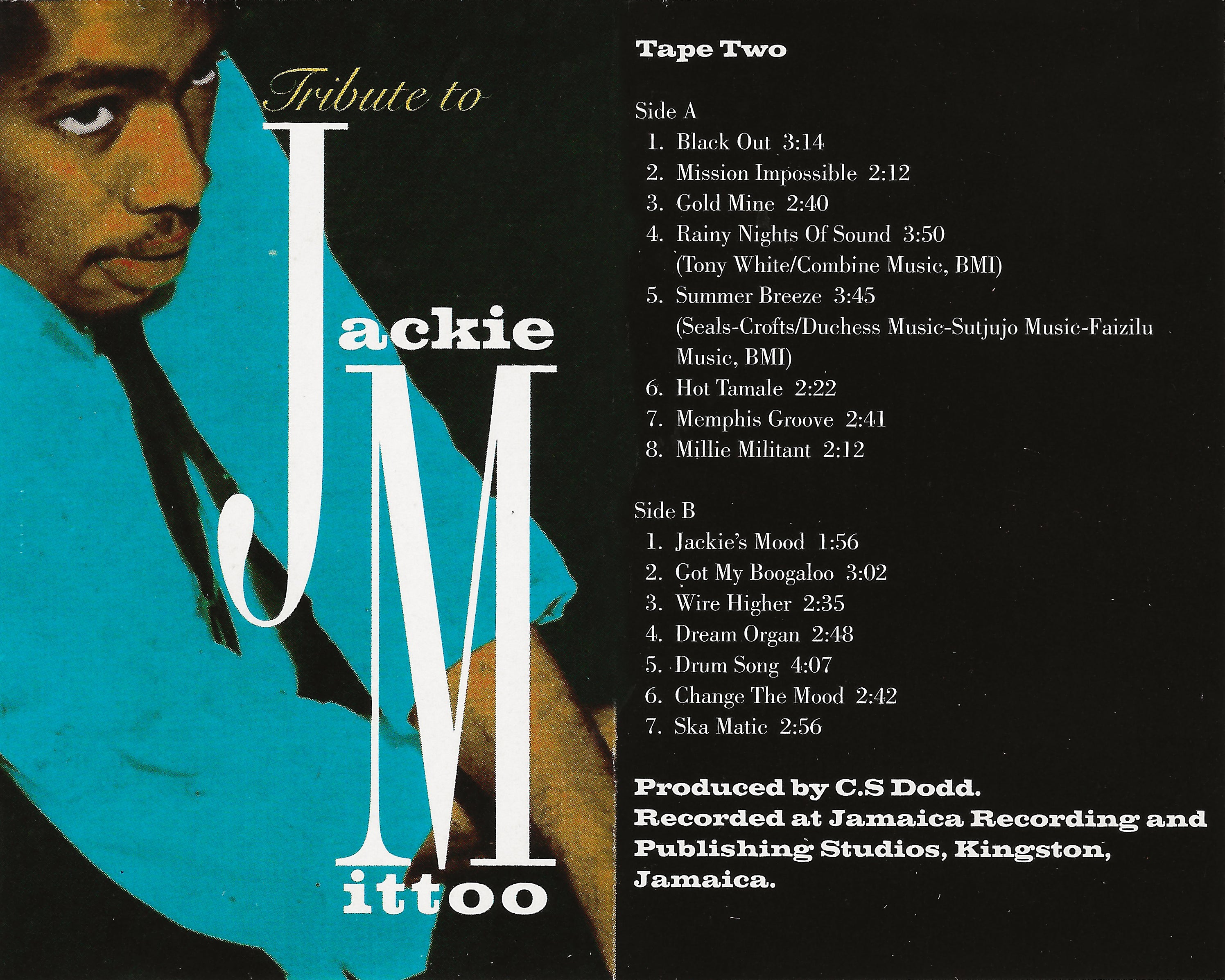 JACKIE MITTOO. Tribute To Jackie Mittoo. 2 Cassette Edition-31
